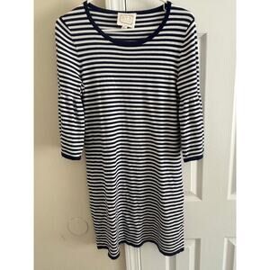 STS Sail to sable striped bell sleeve mini dress sz M